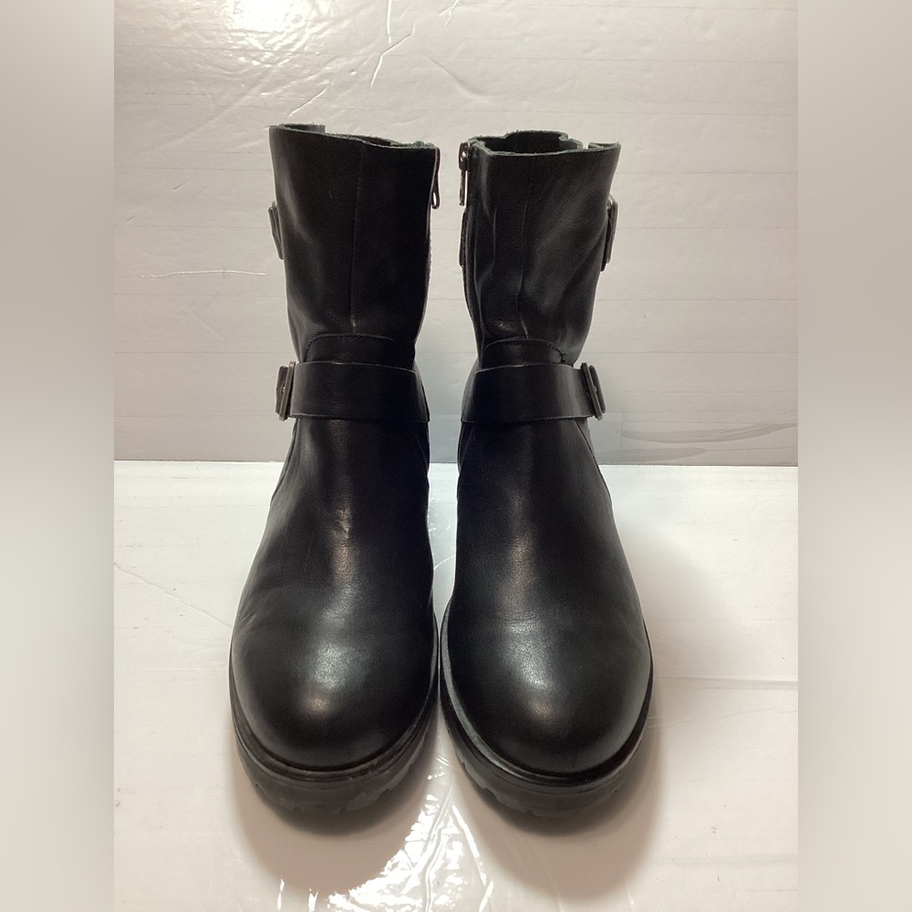 Kork-Ease  witz moto Black Leather Boots size 9
